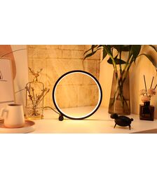 Designnest Round Table Lamp |Heng| Touch Σφαιρική διακοσμητική λάμπα διαμέτρου 25 εκατοστών με ροοστάτη αφής (Μαύρο)