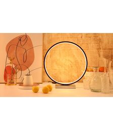 Designnest Round Table Lamp |Heng| Σφαιρική διακοσμητική λάμπα διαμέτρου 35 εκατοστών με ροοστάτη (Μαύρο)