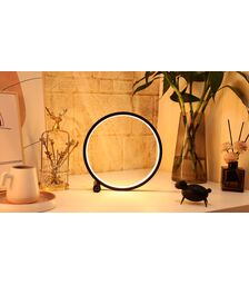 Designnest Round Table Lamp |Heng| Touch Σφαιρική διακοσμητική λάμπα διαμέτρου 25 εκατοστών με ροοστάτη αφής (Μαύρο)
