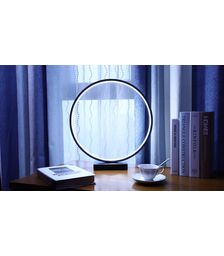 Designnest Round Table Lamp |Heng| Σφαιρική διακοσμητική λάμπα διαμέτρου 35 εκατοστών με ροοστάτη (Μαύρο)