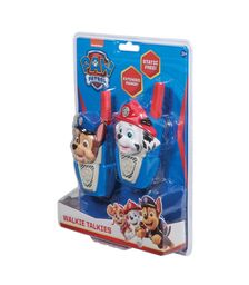 eKids Paw Patrol Σετ 2 Walkie Talkies για παιδιά & ενήλικες με ενσωματωμένο μεγάφωνο και εμβέλεια 150 μέτρων (PW-207) (Μπλε/Κόκκινο/Γκρι)