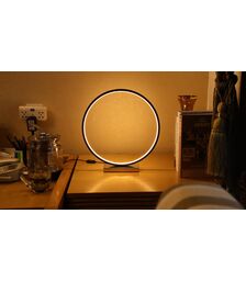 Designnest Round Table Lamp |Heng| Σφαιρική διακοσμητική λάμπα διαμέτρου 35 εκατοστών με ροοστάτη (Μαύρο)