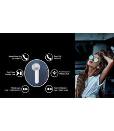 Tellur Flip Bluetooth True Wireless Headphones Ασύρματα Ακουστικά Bluetooth TWS – White