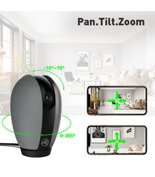 Tellur WiFi Smart Indoor Camera σε μαύρο/γκρι χρώμα FullHD (TLL331071)