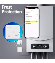 Tellur Smart WiFi Ψηφιακός Θερμοστάτης, Boiler σε λευκό χρώμα