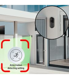 Tellur Video DoorBell WiFi Ασύρματο Κουδούνι Πόρτας με Κάμερα & Wi-Fi σε μαύρο/γκρι χρώμα FullHD (TLL331251)