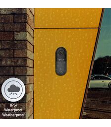 Tellur Video DoorBell WiFi Ασύρματο Κουδούνι Πόρτας με Κάμερα & Wi-Fi σε μαύρο/γκρι χρώμα FullHD (TLL331251)