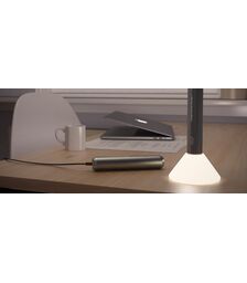 Designnest® FlashLight |NightLight Recharge| Επαναφορτιζόμενος Φακός LED (Silver - Cool White 6500K)