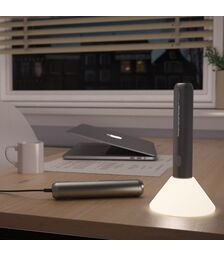 Designnest® FlashLight |NightLight Recharge| Επαναφορτιζόμενος Φακός LED (Silver - Cool White 6500K)