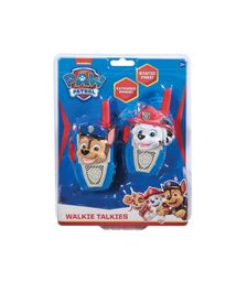 eKids Paw Patrol Σετ 2 Walkie Talkies για παιδιά & ενήλικες με ενσωματωμένο μεγάφωνο και εμβέλεια 150 μέτρων (PW-207) (Μπλε/Κόκκινο/Γκρι)