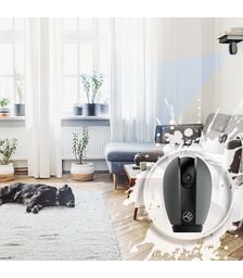 Tellur WiFi Smart Indoor Camera σε μαύρο/γκρι χρώμα FullHD (TLL331071)