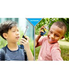 eKids Minions 2: "The Rise of Gru" Σετ 2 Walkie Talkies για παιδιά & ενήλικες με εμβέλεια 150 μέτρων (MS-210) (Κίτρινο/Μπλε)