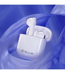Tellur Aura Bluetooth True Wireless Headphones Ασύρματα Ακουστικά Bluetooth TWS – White