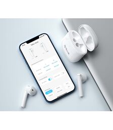 Tellur Aura Bluetooth True Wireless Headphones Ασύρματα Ακουστικά Bluetooth TWS – White