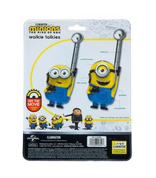 eKids Minions 2: "The Rise of Gru" Σετ 2 Walkie Talkies για παιδιά & ενήλικες με εμβέλεια 150 μέτρων (MS-210) (Κίτρινο/Μπλε)