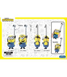eKids Minions 2: "The Rise of Gru" Σετ 2 Walkie Talkies για παιδιά & ενήλικες με εμβέλεια 150 μέτρων (MS-210) (Κίτρινο/Μπλε)