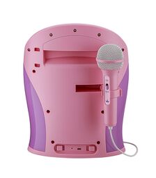 eKids Disney Princess MP3 Boombox Karaoke & ενσωματωμένο Μικρόφωνο για παιδιά και εφήβους με μουσική, φωτισμό, Sound Effects (Di-554DP) (Μωβ/Ροζ)