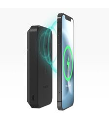 Mophie Snap+ Powerstation Stand Μαγνητικό Powerbank 10.000 mAh με ενσωματωμένο Snap Adapter και υποστήριξη Qi & MagSafe σε χρώμα μαύρο
