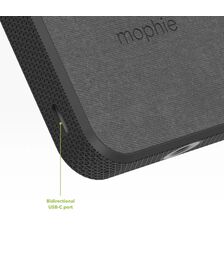 Mophie Snap+ Powerstation Stand Μαγνητικό Powerbank 10.000 mAh με ενσωματωμένο Snap Adapter και υποστήριξη Qi & MagSafe σε χρώμα μαύρο