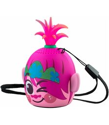 eKids Trolls World Tour Φορητό ηχείο Bluetooth για παιδιά με λουράκι καρπού (Ροζ/Μωβ)