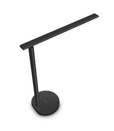 Tellur Smart WiFi Ρυθμιζόμενο φωτιστικό γραφείου 12W με υποστήριξη ασύρματης φόρτισης Qi 10W για smartphones (White/Warm) σε μαύρο χρώμα