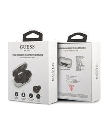 Guess Bluetooth Stereo Headset 5.0 True Wireless Ασύρματα Ακουστικά & θήκη φόρτισης (Silver - GUTWST31EG)