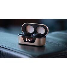 Guess Bluetooth Stereo Headset 5.0 True Wireless Ασύρματα Ακουστικά & θήκη φόρτισης (Μαύρα - GUTWST31EK)