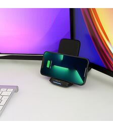 Tellur 3-in-1 Wireless Desk Charger Αναδιπλούμενη βάση ασύρματης φόρτισης 3 σε 1 με υποστήριξη τεχνολογίας Qi