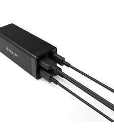 Tellur Universal (EU/UK/US) AC Charger PDHC2 με υποστήριξη Quick Charge 3.0 Φορτιστής τεσσάρων θυρών (2xPowerDelivery + 2x Quick Charge 3.0), σε μαύρο χρώμα