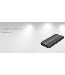 Tellur Powerbank PBC103 10.000mAh σε μαύρο χρώμα με 1x USB-C & 2x USB-A (TLL158301)