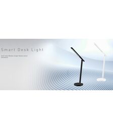 Tellur Smart WiFi Ρυθμιζόμενο φωτιστικό γραφείου 12W με υποστήριξη ασύρματης φόρτισης Qi 10W για smartphones (White/Warm) σε μαύρο χρώμα