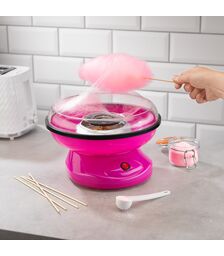 The Source Candy Floss Maker Συσκευή οικιακής παρασκευής για Μαλλί της Γριάς σε φούξια χρώμα