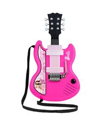 eKids Barbie Sing & Strum Guitar Ηλεκτρική Κιθάρα Karaoke για παιδιά με ενσωματωμένη μουσική, Sound Effects (BE-632) (Μωβ/Λευκό)