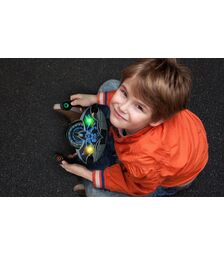 eKids Batman Batmobile Toy Steering Wheel Φουτουριστικό Τιμόνι Batmobile για παιδιά με ενσωματωμένα Sound Effects (BM-157) (Μαύρο/Γκρι)