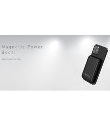 Tellur Compact Pro WPD101 Μαγνητικό Φορητό Power Bank 10.000mAh σε μαύρο χρώμα (TLL158381)