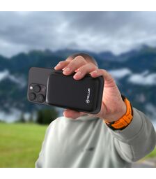Tellur Compact Pro WPD101 Μαγνητικό Φορητό Power Bank 10.000mAh σε μαύρο χρώμα (TLL158381)