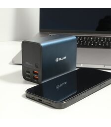 Tellur Ultra Pro Powerbank PD903 27.000mAh σε μπλε χρώμα με 2xUSB-A & 2xUSB-C θύρες φόρτισης (TLL158391)