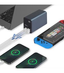 Tellur Ultra Pro Powerbank PD903 27.000mAh σε μπλε χρώμα με 2xUSB-A & 2xUSB-C θύρες φόρτισης (TLL158391)