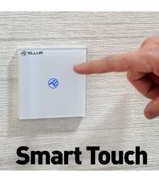 Tellur WiFi Switch 1 Port 1800W Έξυπνος διακόπτης WiFi 1 θύρας σε λευκό (TLL331481)