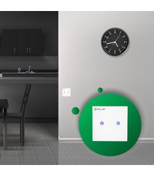 Tellur WiFi Switch 2 Ports 1800W Έξυπνος διακόπτης WiFi 2 θυρών σε λευκό (TLL331491)