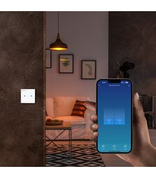 Tellur WiFi Switch 2 Ports 1800W Έξυπνος διακόπτης WiFi 2 θυρών σε λευκό (TLL331491)