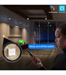 Tellur WiFi Switch 2 Ports 1800W Έξυπνος διακόπτης WiFi 2 θυρών σε λευκό (TLL331491)