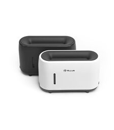 Tellur Flame Aroma Diffuser Ηλεκτρονικός υγραντήρας τηλεχειριζόμενος σε λευκό χρώμα (TLL441121)