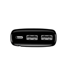 Forever TB-100L Powerbank 20.000mAh σε μαύρο χρώμα με 2x USB-A (GSM099220)