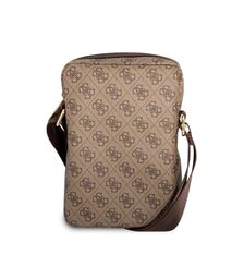 Guess 4G Big metal logo Tablet Bag - Τσαντάκι από δερματίνη κατάλληλο για tablet 10" (Brown - GUTB10G4GFBR)