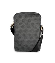 Guess 4G Big metal logo Tablet Bag- Τσαντάκι από δερματίνη κατάλληλο για tablet 10" (Grey - GUTB10G4GFGR)