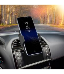 Tellur Fast Wireless Car Charger & Motorized Mount Βάση ασύρματης φόρτισης & Ασύρματος ταχυφορτιστής αυτοκινήτου κατάλληλος για Smartphone (Black)