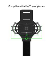 Tellur A100 Αθλητική θήκη μπράτσου Smartphone 4,0″- 6,5″ σε μαύρο χρώμα – TLL191031
