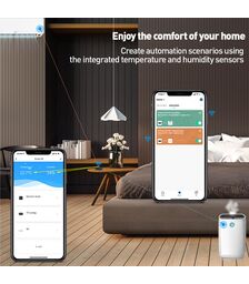 Tellur Smart IR WiFi Remote Control Τηλεχειρισμός IR & Αισθητήρας θερμοκρασίας & υγρασίας WiFi σε μαύρο (TLL331241)
