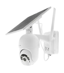 Tellur WiFi Solar Outdoor Camera Έξυπνη IP Κάμερα εξωτερικού χώρου WiFi σε λευκό χρώμα, Solar, P&T, FullHD, 1080p, PIR